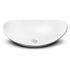 Hand Hammered Aluminum 19 inch Harbor Oval Vessel Bathroom Sink - White